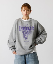 【FRUIT OF THE LOOM / フルーツオブザルーム】FRUIT PRINT SWEAT/フルーツプリントクルースウェット