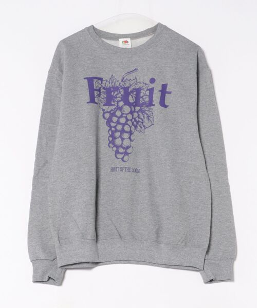 FRUIT OF THE LOOM(フルーツオブザルーム)の「【FRUIT OF THE LOOM / フルーツオブザルーム】FRUIT PRINT SWEAT/フルーツプリントクルースウェット(スウェット・メンズ・ホワイト/グレー/ネイビー/ブラック・XL/L/M)」の14枚目の写真