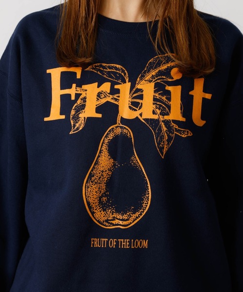 FRUIT OF THE LOOM(フルーツオブザルーム)の「【FRUIT OF THE LOOM / フルーツオブザルーム】FRUIT PRINT SWEAT/フルーツプリントクルースウェット(スウェット・メンズ・ホワイト/グレー/ネイビー/ブラック・XL/L/M)」の21枚目の写真