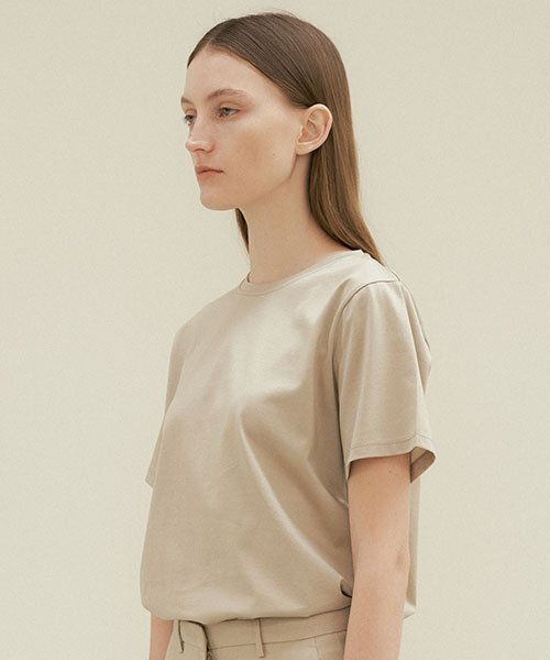 LINGSEOUL(リングソウル)の「supima silket cotton top-khaki(Tシャツ/カットソー・レディース・その他・SMALL/MEDIUM)」の2枚目の写真