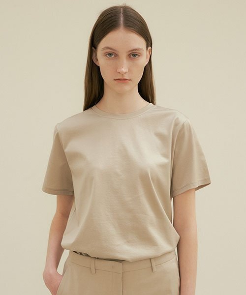 LINGSEOUL(リングソウル)の「supima silket cotton top-khaki(Tシャツ/カットソー・レディース・その他・SMALL/MEDIUM)」の3枚目の写真