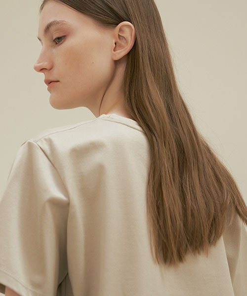 LINGSEOUL(リングソウル)の「supima silket cotton top-khaki(Tシャツ/カットソー・レディース・その他・SMALL/MEDIUM)」の4枚目の写真