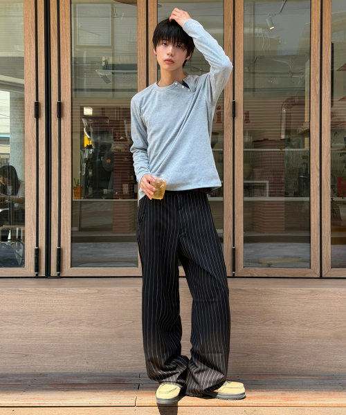 SIGNATURE（シグネチャ）の「サイドディープワンタックスラックス[ブラックストライプ]（スラックス・レディース・その他・SMALL/MEDIUM/LARGE/X-LARGE）」の11枚目の写真