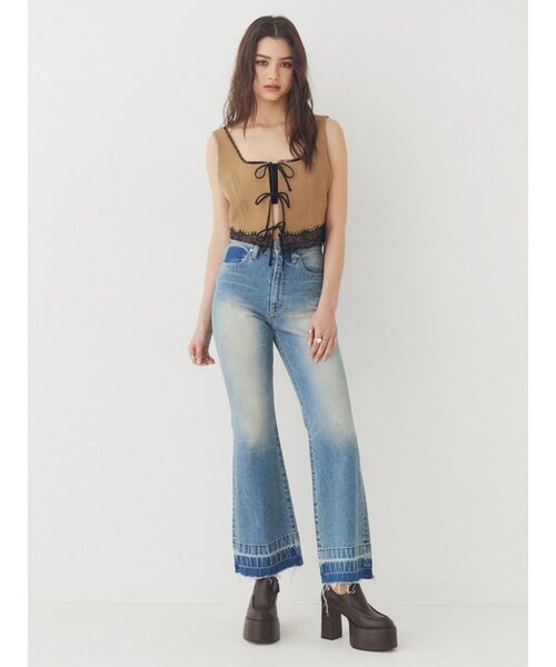 EVRIS（エヴリス）の「レースアップリボンビスチェ【セットアップ着用可能】（シャツ/ブラウス・レディース・ブラック/ブラウン/その他1・FREE）」の22枚目の写真