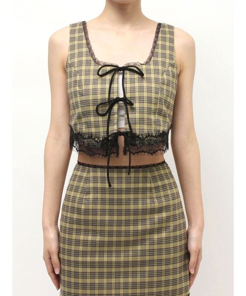 EVRIS（エヴリス）の「レースアップリボンビスチェ【セットアップ着用可能】（シャツ/ブラウス・レディース・ブラック/ブラウン/その他1・FREE）」の19枚目の写真