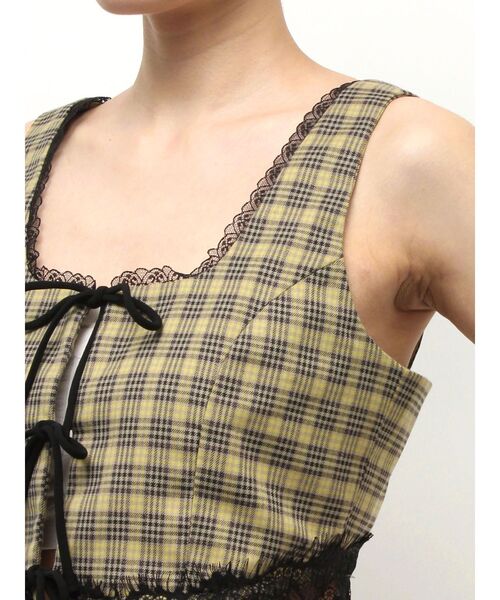 EVRIS（エヴリス）の「レースアップリボンビスチェ【セットアップ着用可能】（シャツ/ブラウス・レディース・ブラック/ブラウン/その他1・FREE）」の12枚目の写真