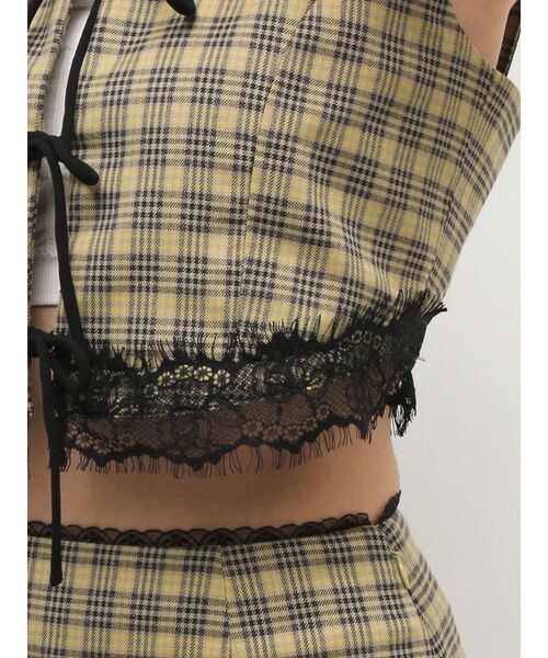 EVRIS（エヴリス）の「レースアップリボンビスチェ【セットアップ着用可能】（シャツ/ブラウス・レディース・ブラック/ブラウン/その他1・FREE）」の13枚目の写真