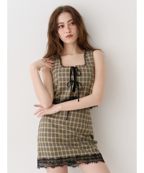 EVRIS（エヴリス）の「レースアップリボンビスチェ【セットアップ着用可能】（シャツ/ブラウス・レディース・ブラック/ブラウン/その他1・FREE）」の5枚目の写真