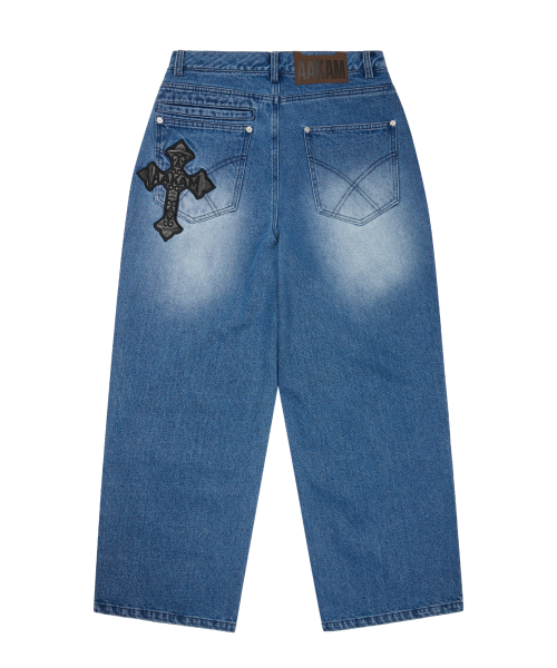 AKM CROS2 Denim Pants (Blue)（デニムパンツ）｜AAKAM（アーカム）の