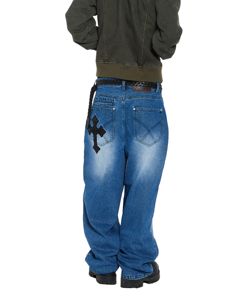 AKM CROS2 Denim Pants (Blue)（デニムパンツ）｜AAKAM（アーカム）の