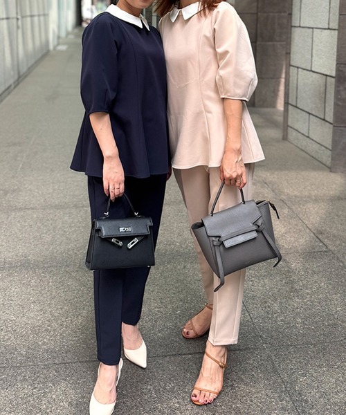 ST.ROONEY（セントルーニー）の「クレリックプルオーバートップス【低身長・小柄女性向け】（シャツ/ブラウス・レディース・ベージュ/ネイビー/ブラック・XS）」の19枚目の写真