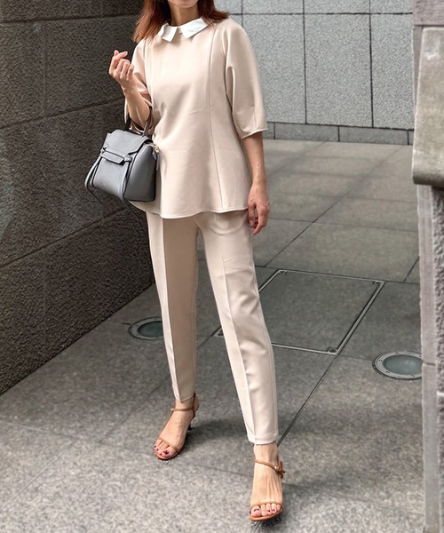 ST.ROONEY（セントルーニー）の「クレリックプルオーバートップス【低身長・小柄女性向け】（シャツ/ブラウス・レディース・ベージュ/ネイビー/ブラック・XS）」の20枚目の写真