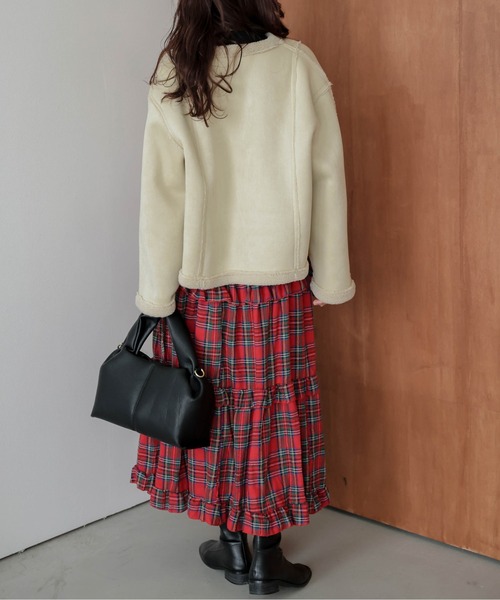 AMELY(エミリー)の「ティアード フリルスカート(スカート・レディース・ブラック/レッド/グリーン・フリー)」の18枚目の写真