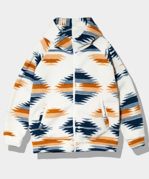 go slow caravan（ゴースローキャラバン）の「BAYCANT/ベイカント　総柄フリースパーカー（パーカー・メンズ・その他1/その他2/その他3・MEDIUM/LARGE/X-LARGE）」の2枚目の写真