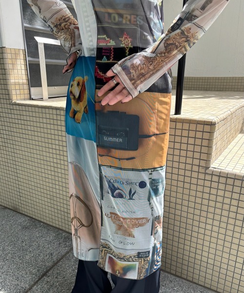 Ameri(アメリ)の「2WAY EMOTIONAL COLLAGE SHEER TOP(Tシャツ/カットソー・レディース・マルチ・SMALL/MEDIUM)」の9枚目の写真