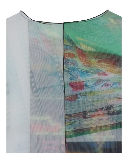 Ameri(アメリ)の「2WAY EMOTIONAL COLLAGE SHEER TOP(Tシャツ/カットソー・レディース・マルチ・SMALL/MEDIUM)」の16枚目の写真
