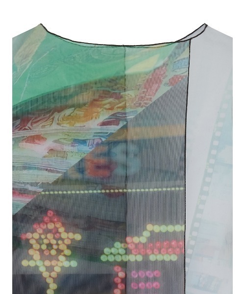 Ameri(アメリ)の「2WAY EMOTIONAL COLLAGE SHEER TOP(Tシャツ/カットソー・レディース・マルチ・SMALL/MEDIUM)」の20枚目の写真