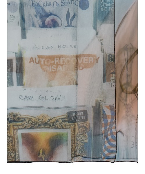 Ameri(アメリ)の「2WAY EMOTIONAL COLLAGE SHEER TOP(Tシャツ/カットソー・レディース・マルチ・SMALL/MEDIUM)」の22枚目の写真