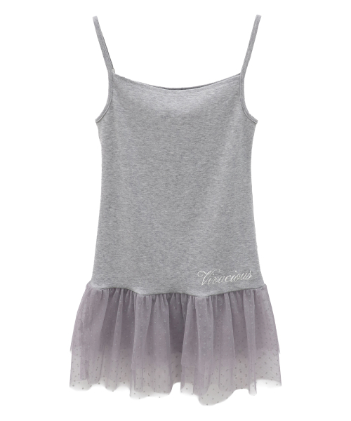 Vivacious(ビバシャス)の「Bijou Lace Sleeveless_5Colors(Tシャツ/カットソー・レディース・ブラウン/グレー/チャコール/ブラック/アイボリー・SMALL/MEDIUM)」の9枚目の写真