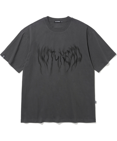 NOT4NERD(�m�b�g�t�H�[�i�[�h)��Thunder Blur Logo T-Shirts - Charcoal(T�V���c/�J�b�g�\�[)
