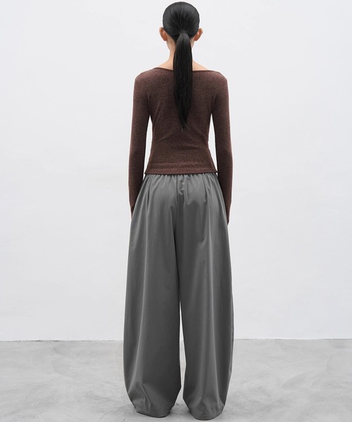 EIGHTHMONTH(エイスマンス)の「アシンメトリーラッフルトップス EM25a137【EIGHTHMONTH】(Tシャツ/カットソー・レディース・ブラウン/ネイビー・M/S)」の14枚目の写真