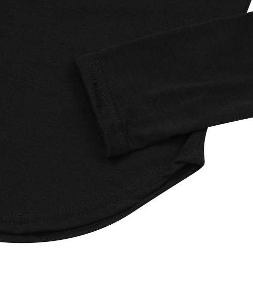 MUCENT(ムセント)の「シエラヒョピハートUネックローリング長袖Tシャツ(4カラー)(Tシャツ/カットソー・レディース・チャコール/グレー/ホワイト/ブラック・FREE)」の15枚目の写真