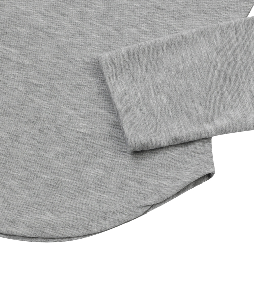 シエラヒョピハートUネックローリング長袖Tシャツ（4カラー）（Tシャツ