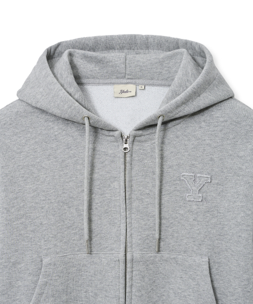 YALE(イェール)の「ウィメンズ Yロゴ クロップ フードジップアップ_グレー(パーカー・レディース・その他・SMALL/MEDIUM)」の4枚目の写真
