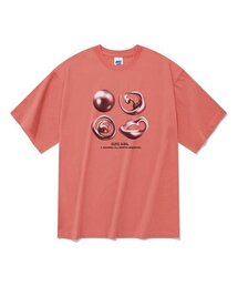 20番手ブルーボール半袖Tシャツヴィンテージレッド