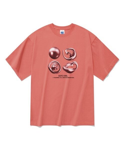 RADINEO(ラディネオ)の「20番手ブルーボール半袖Tシャツヴィンテージレッド(Tシャツ/カットソー・メンズ・その他・LARGE/MEDIUM/X-LARGE)」の1枚目の写真