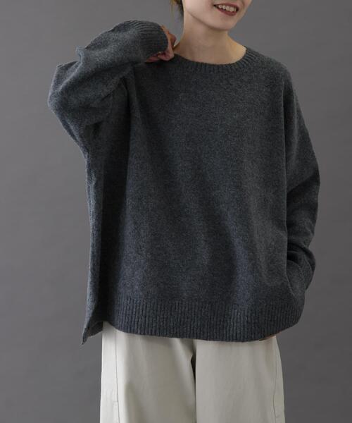 FORK&SPOON（フォークアンドスプーン）の「FORK&SPOON　コットンブレンドチュニックニット（ニット/セーター・レディース・ブルー/グレー/ベージュ・1）」の20枚目の写真