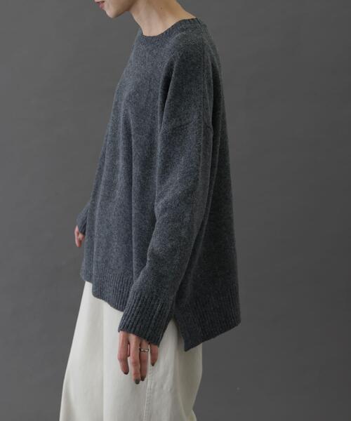 FORK&SPOON（フォークアンドスプーン）の「FORK&SPOON　コットンブレンドチュニックニット（ニット/セーター・レディース・ブルー/グレー/ベージュ・1）」の22枚目の写真