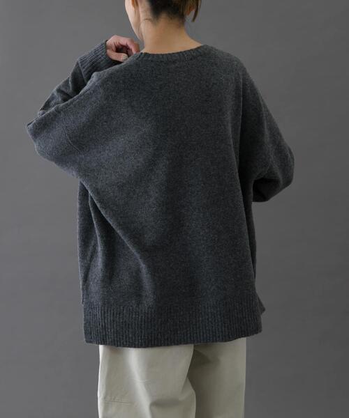 FORK&SPOON（フォークアンドスプーン）の「FORK&SPOON　コットンブレンドチュニックニット（ニット/セーター・レディース・ブルー/グレー/ベージュ・1）」の15枚目の写真