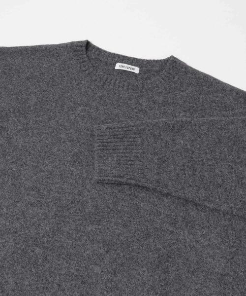 FORK&SPOON（フォークアンドスプーン）の「FORK&SPOON　コットンブレンドチュニックニット（ニット/セーター・レディース・ブルー/グレー/ベージュ・1）」の18枚目の写真