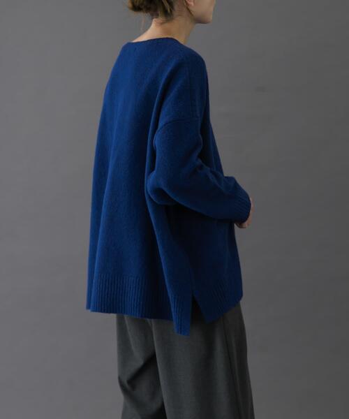 FORK&SPOON（フォークアンドスプーン）の「FORK&SPOON　コットンブレンドチュニックニット（ニット/セーター・レディース・ブルー/グレー/ベージュ・1）」の19枚目の写真