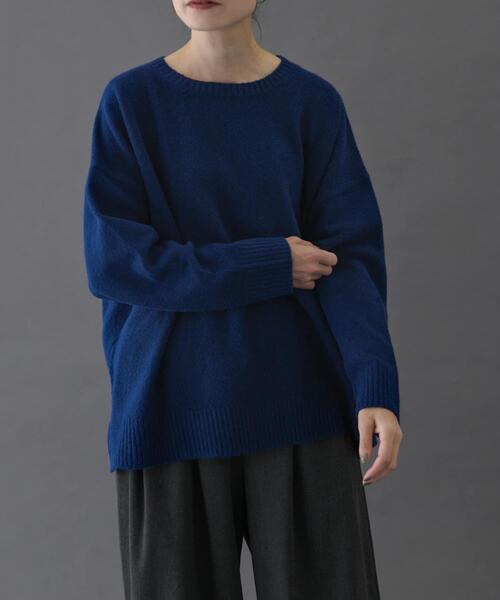 FORK&SPOON（フォークアンドスプーン）の「FORK&SPOON　コットンブレンドチュニックニット（ニット/セーター・レディース・ブルー/グレー/ベージュ・1）」の21枚目の写真