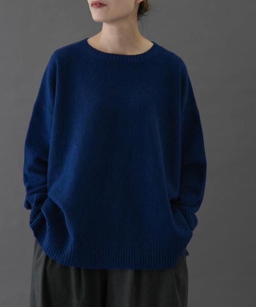 FORK&SPOON（フォークアンドスプーン）の「FORK&SPOON　コットンブレンドチュニックニット（ニット/セーター・レディース・ブルー/グレー/ベージュ・1）」の22枚目の写真