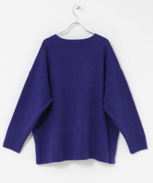 FORK&SPOON（フォークアンドスプーン）の「FORK&SPOON　コットンブレンドチュニックニット（ニット/セーター・レディース・ブルー/グレー/ベージュ・1）」の9枚目の写真