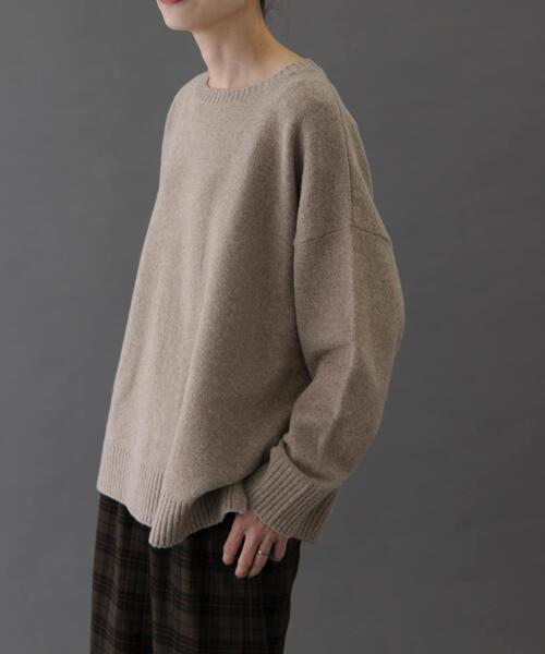 FORK&SPOON（フォークアンドスプーン）の「FORK&SPOON　コットンブレンドチュニックニット（ニット/セーター・レディース・ブルー/グレー/ベージュ・1）」の17枚目の写真