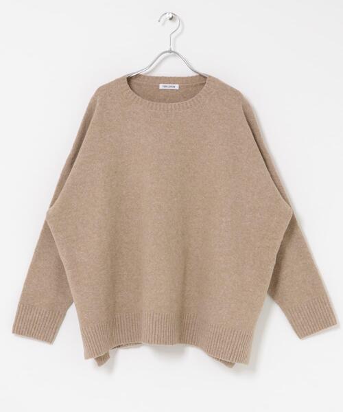 FORK&SPOON（フォークアンドスプーン）の「FORK&SPOON　コットンブレンドチュニックニット（ニット/セーター・レディース・ブルー/グレー/ベージュ・1）」の6枚目の写真