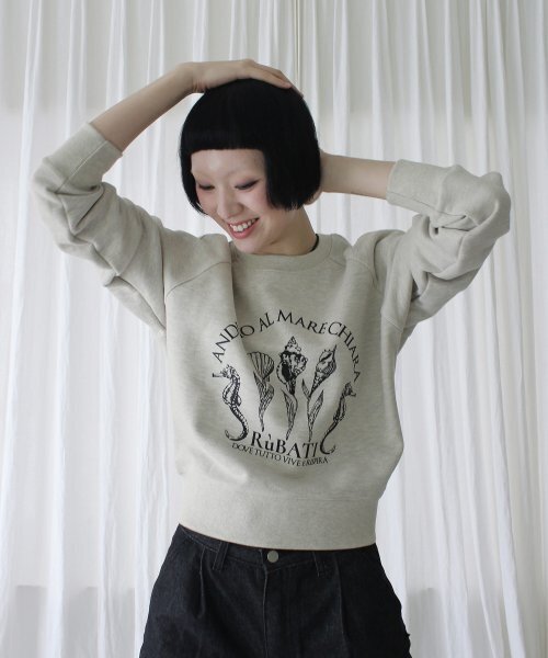 RUBATI(ルバティ)の「Shell Flower Sweatshirt (OATMEAL)(スウェット・レディース・その他・size2/size1)」の2枚目の写真