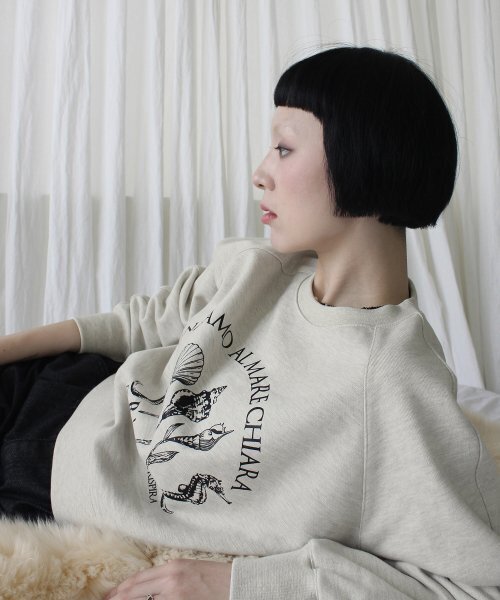 RUBATI(ルバティ)の「Shell Flower Sweatshirt (OATMEAL)(スウェット・レディース・その他・size2/size1)」の6枚目の写真