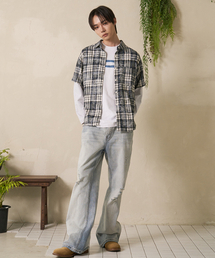 FDR（エフディーアール）の「Mans Vintage Flare Fit Denim Jeans Blue（デニムパンツ）」