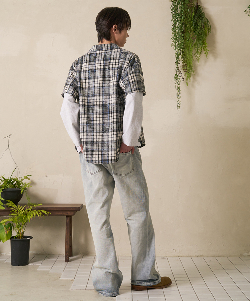 FDR(エフディーアール)の「Mans Vintage Flare Fit Denim Jeans Blue(デニムパンツ・メンズ・その他・MEDIUM/LARGE)」の2枚目の写真