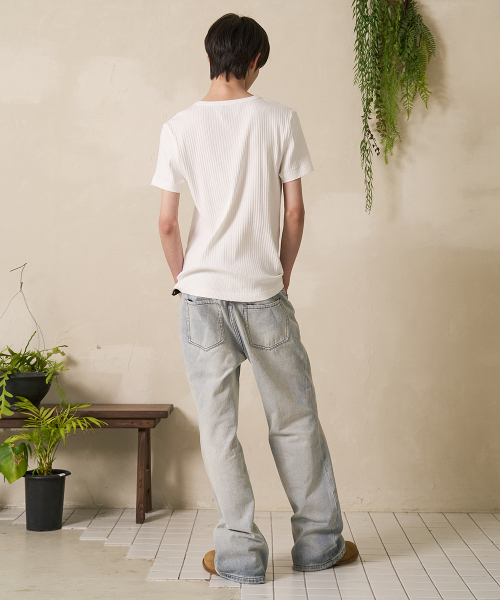 FDR(エフディーアール)の「Mans Vintage Flare Fit Denim Jeans Blue(デニムパンツ・メンズ・その他・MEDIUM/LARGE)」の4枚目の写真