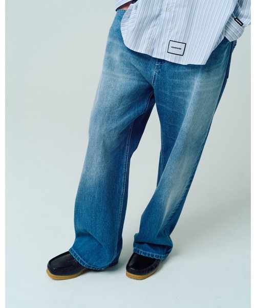 ADAM PATEK(アダムパテック)の「【ADAMPATEK/アダムパテック】nep selvedge denim ネップパンツ(デニムパンツ・メンズ・ネイビー/ブルー・2/1)」の1枚目の写真