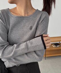 CAPRICIEUX LE'MAGE | 1ポイントバイカラーニット(ニット/セーター)