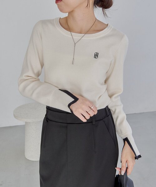 セール】1ポイントバイカラーニット（ニット/セーター）｜CAPRICIEUX