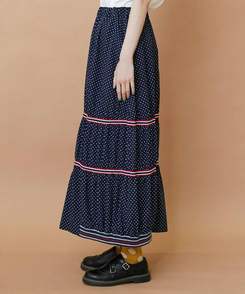 FRAPBOIS(フラボア)の「スプラッシュドット スカート(スカート・レディース・ブラック/ネイビー・0/1)」の3枚目の写真