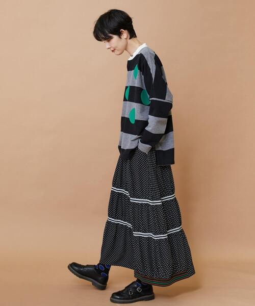 FRAPBOIS(フラボア)の「スプラッシュドット スカート(スカート・レディース・ブラック/ネイビー・0/1)」の21枚目の写真